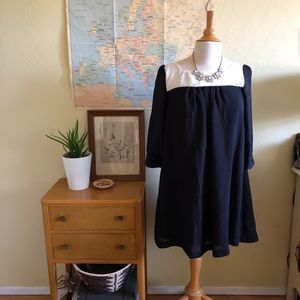 H&M Black and White Swing Dress